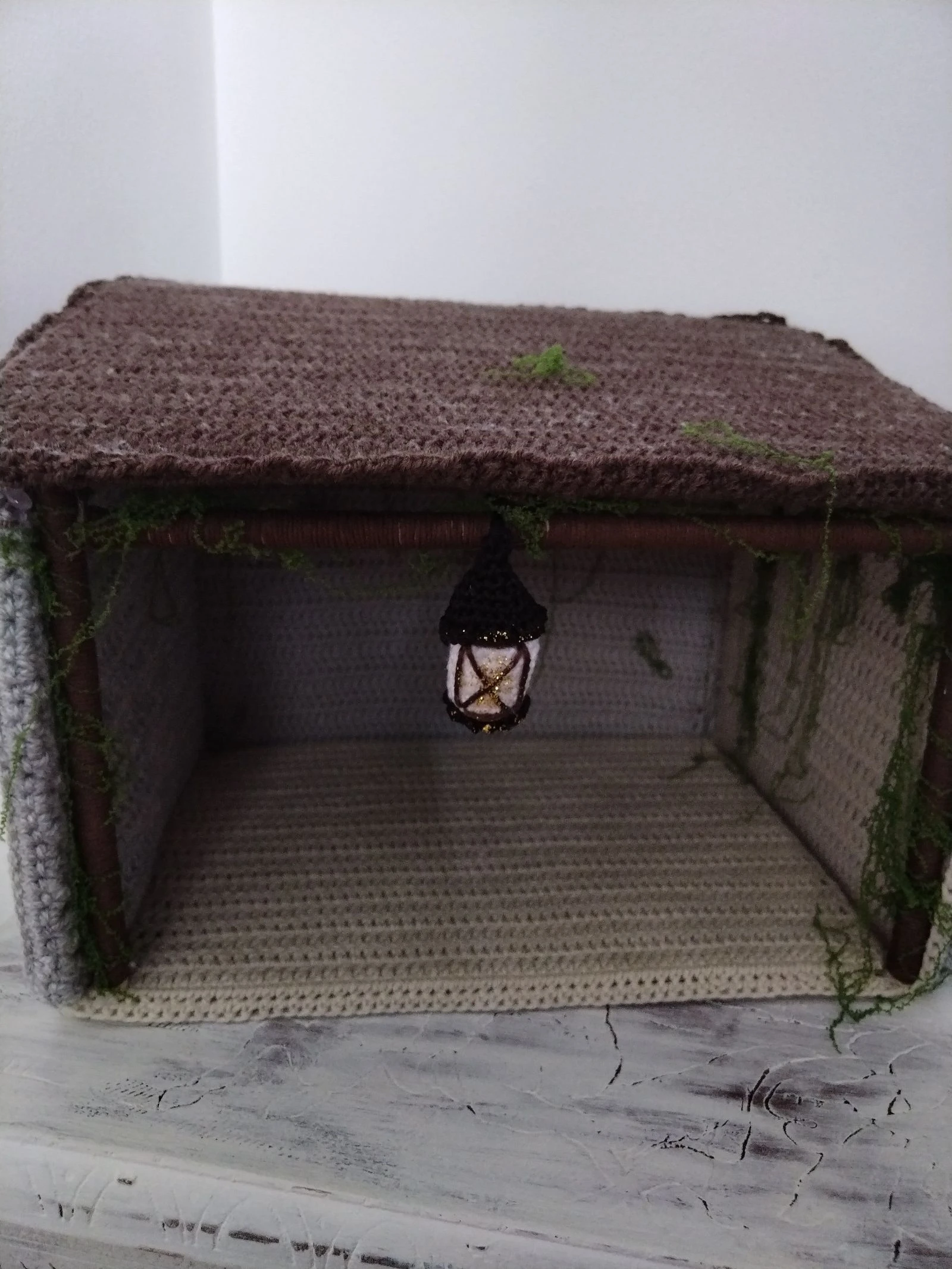Portal de belén a crochet 